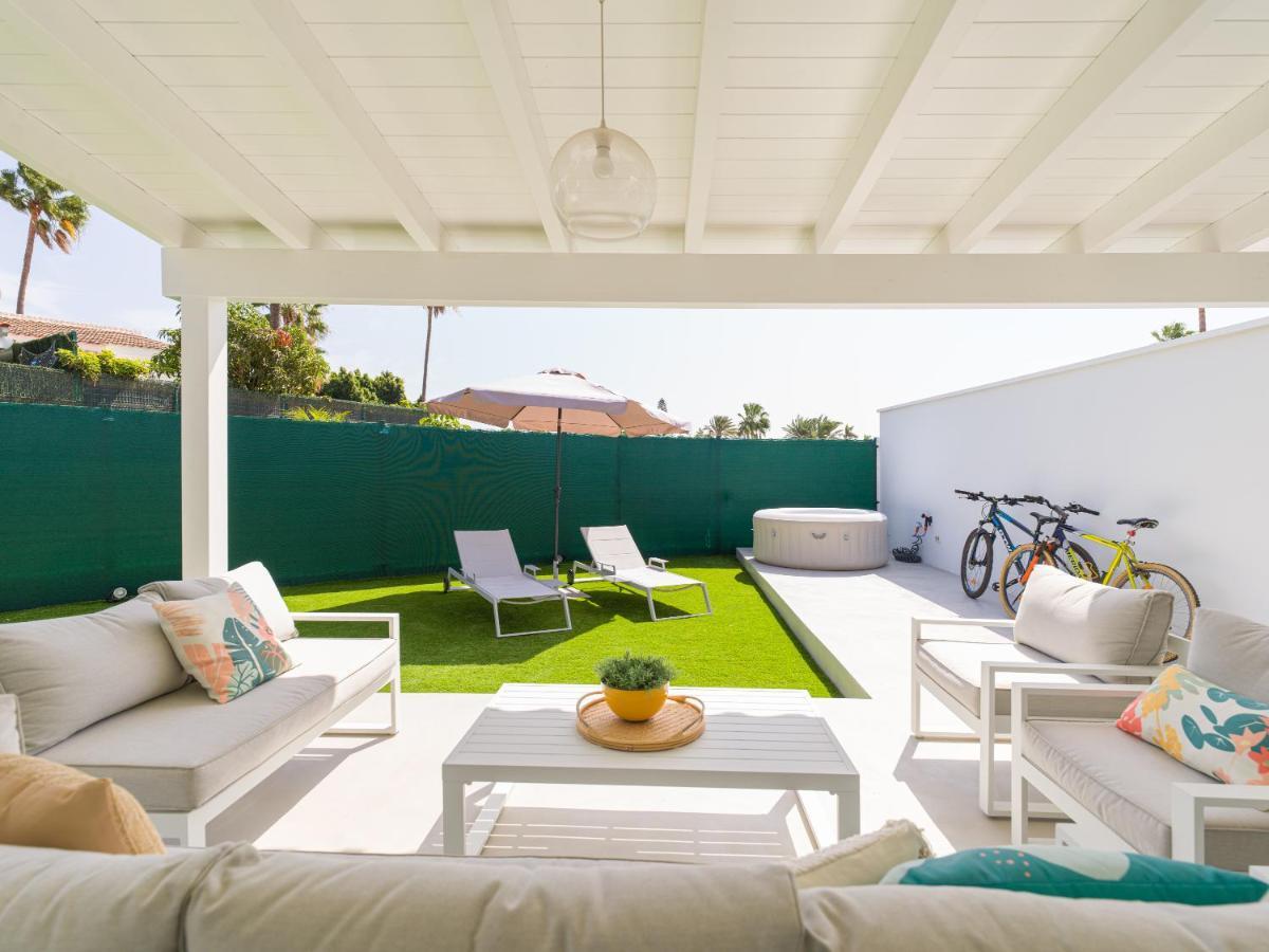 Aquarium Bungalow Private Jacuzzi, 3 Bedrooms, Ac And Bikes Maspalomas  Exterior foto