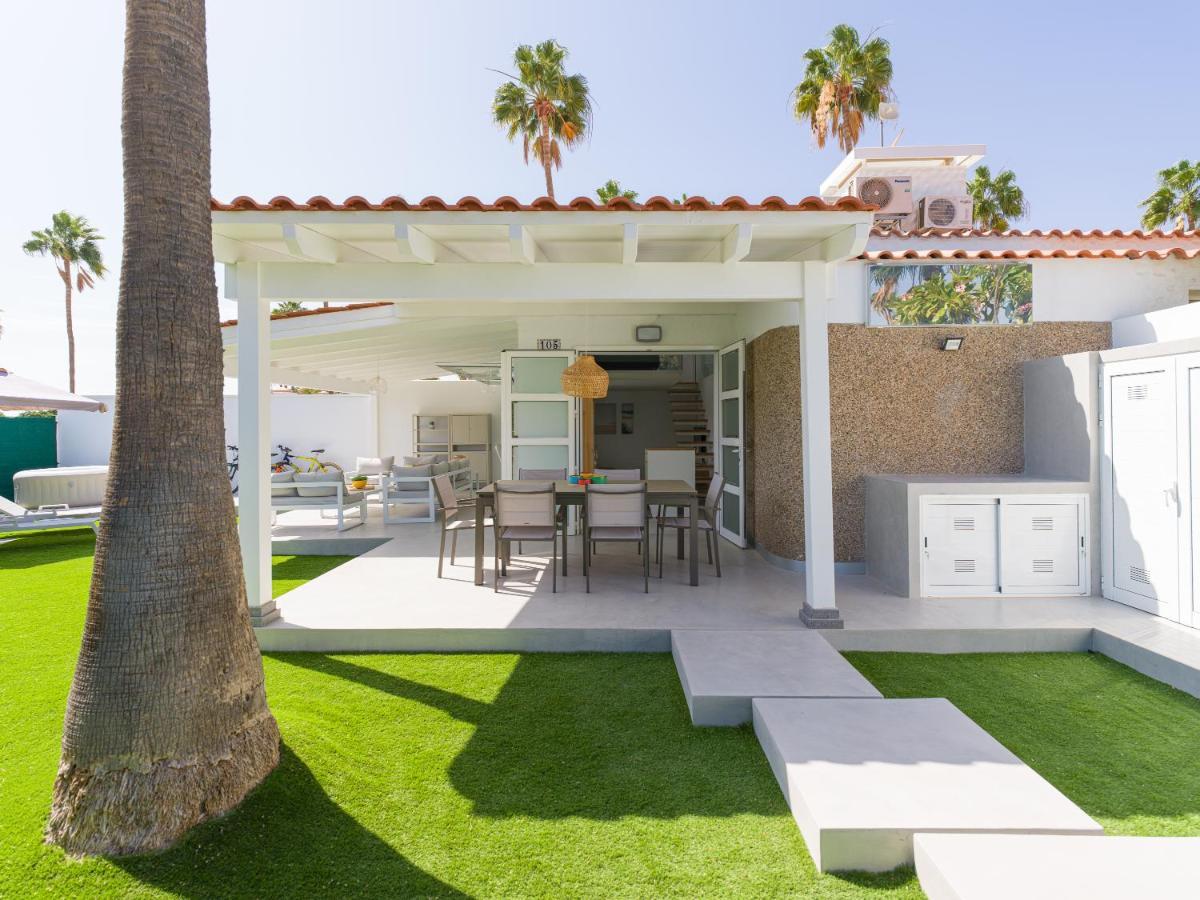 Aquarium Bungalow Private Jacuzzi, 3 Bedrooms, Ac And Bikes Maspalomas  Exterior foto