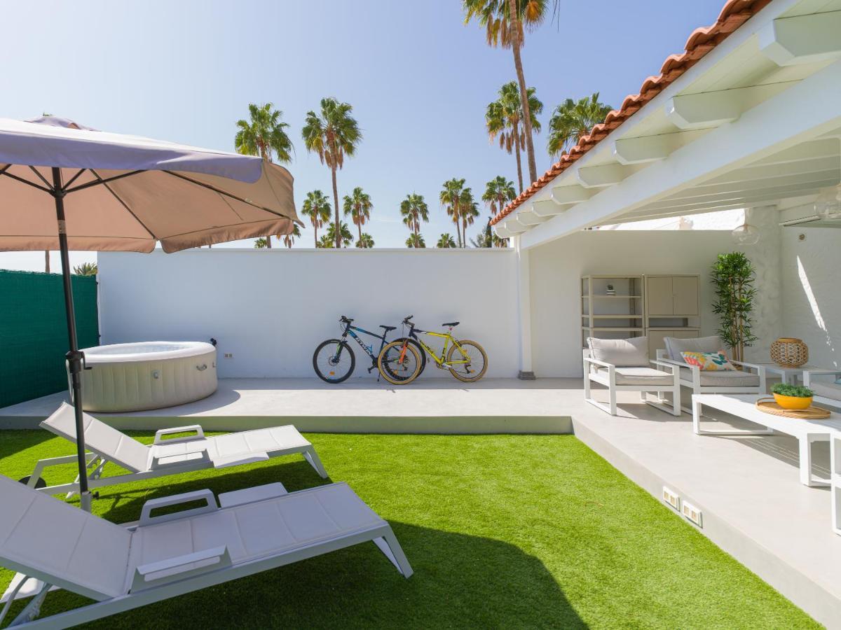 Aquarium Bungalow Private Jacuzzi, 3 Bedrooms, Ac And Bikes Maspalomas  Exterior foto